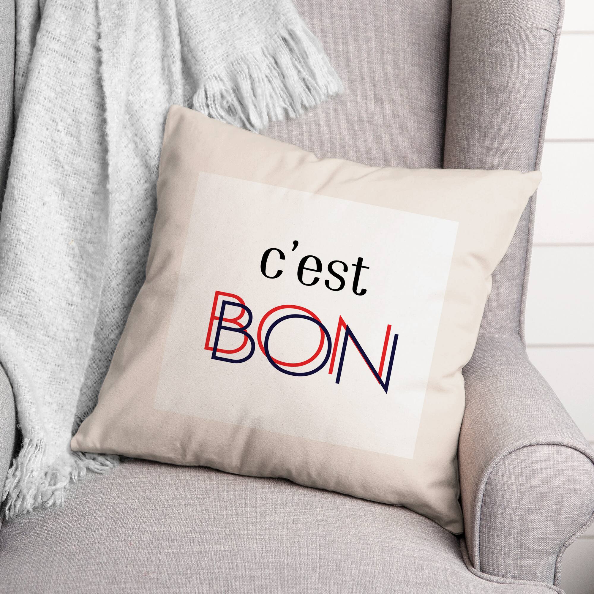 C'est Bon Throw Pillow